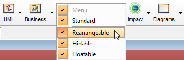 Uncheck the Rearrangable option 