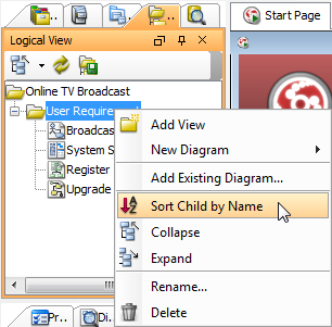 Click Sort Child by Name