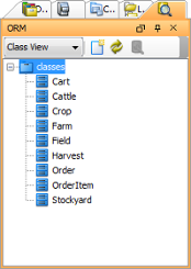 An ORM pane (Class view)