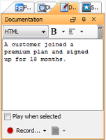 The Documentation pane