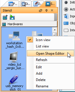Select Open Shape Editor from the pop-up menu