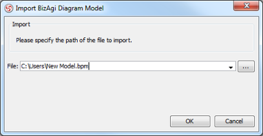 Specify BizAgi model path