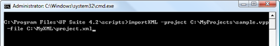 Parameters for ImportXML