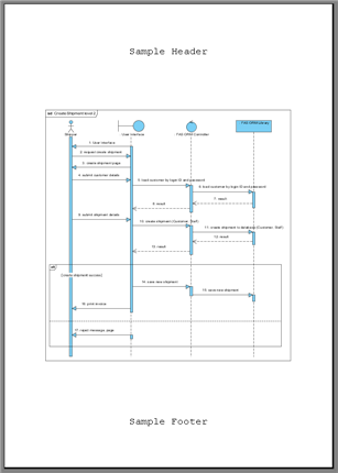 Page with header and footer