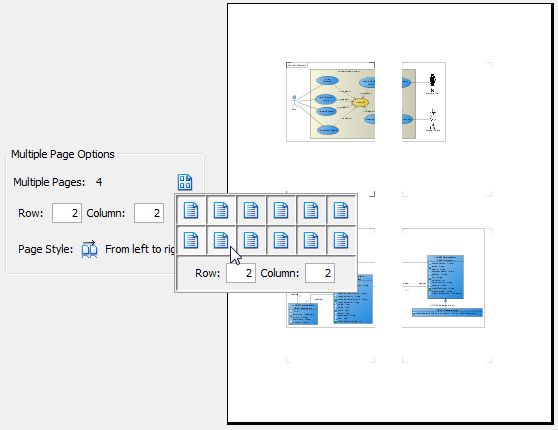Select multiple pages