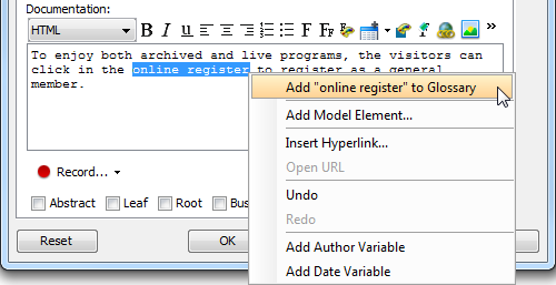Add "online register" to glossary