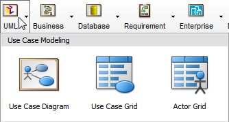 Create diagram through toolbar