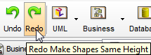 Toolbar button's tooltip shows undo action