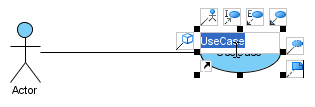 Release the mouse to create use case