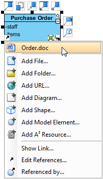 The newly created reference