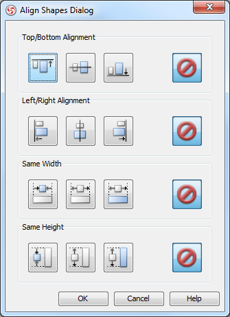 Align Shapes Dialog
