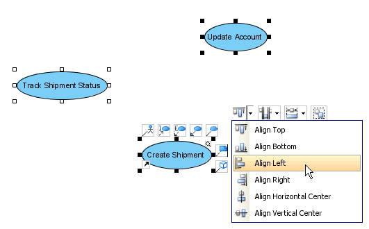 Select Align Left on resources