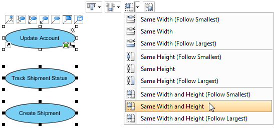 Resize through grouping resources