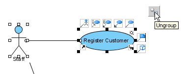 Click Ungroup