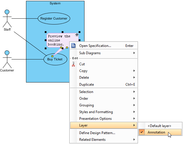 Send the shape to a new layer