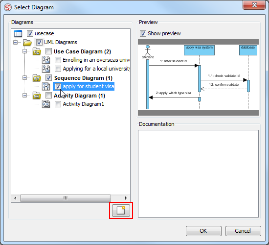 Check an existing diagram