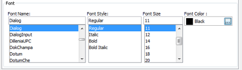 Change font style