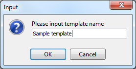 Enter template name