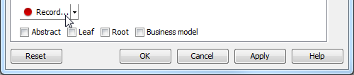 Click Record... button