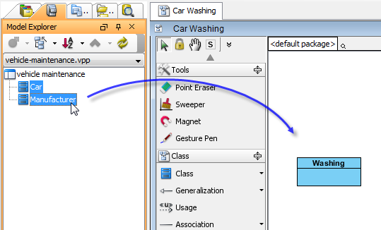 To re-use referenced classes on current project