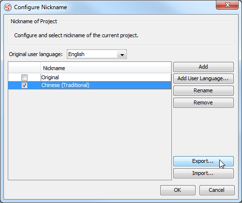 Export your project's model elements