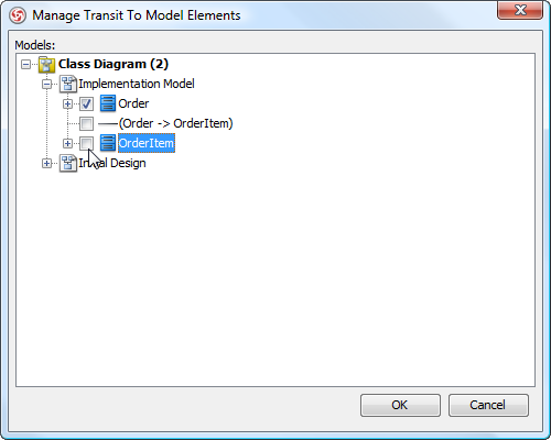 De-select shapes to withdraw from transition