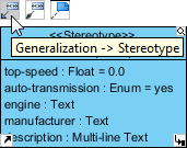 To create a generalization relationship