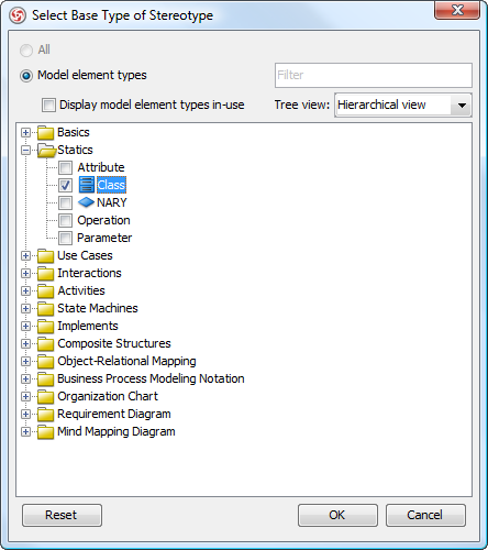 Selecting a base type