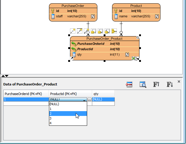 Selecting FK value