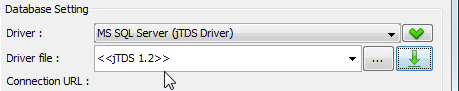 Downloaded JDBC driver
