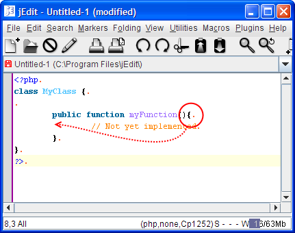 Customization of operation in PHP class