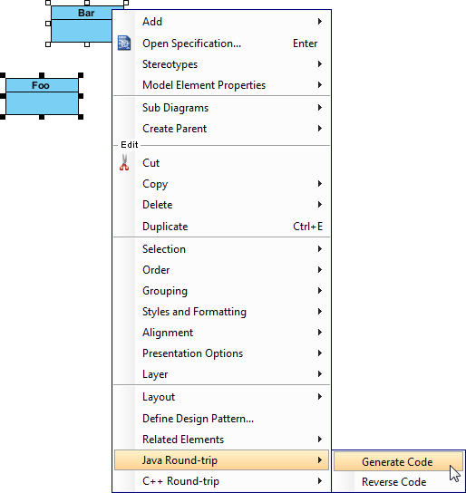 To generate code for classes