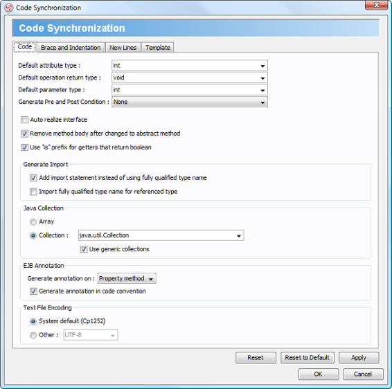 Code configuration