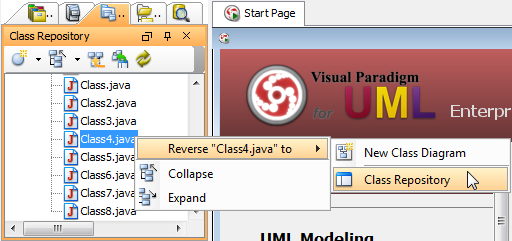 Reverse a java source file from index tree