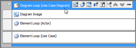 Selecting the loop for adding a page break