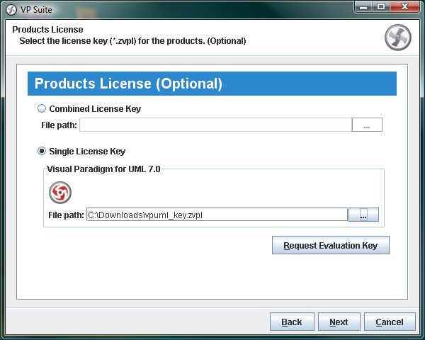 Specify key