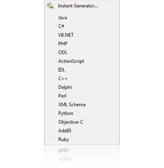 Instant code generation