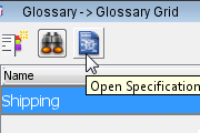 Using glossary with use case detail