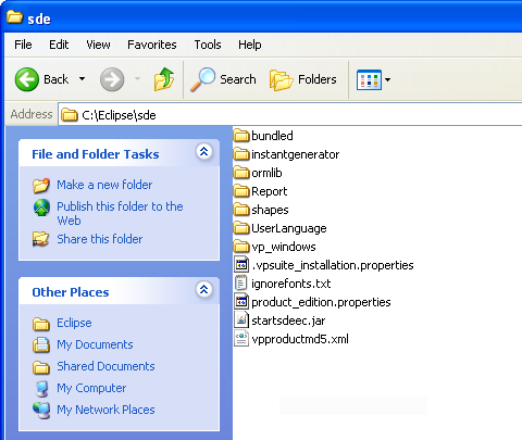 go to sde folder
