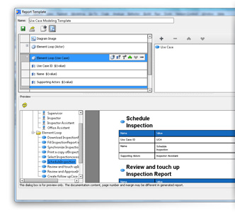 Report template designer