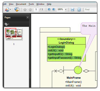 Export diagram to PDF