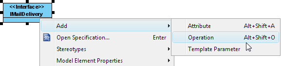 add oper to interface