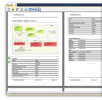 Flexible report composer