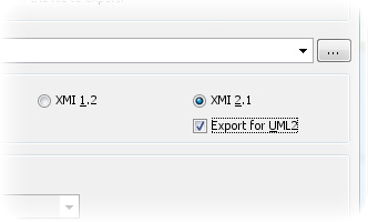 UML2 model import and export
