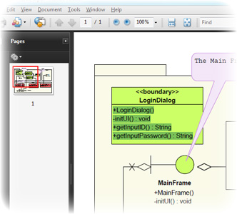 Export diagram to PDF