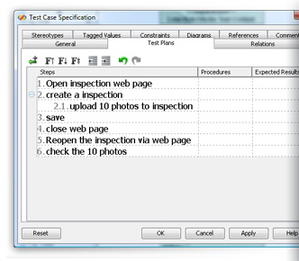 Test case editor