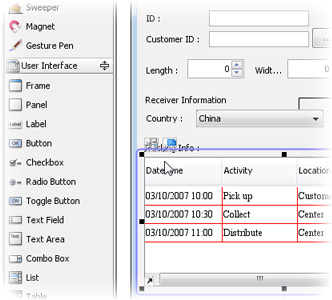 User interface designer