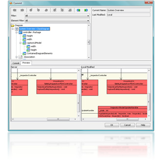 View and compare old revision with VP Teamwork Server