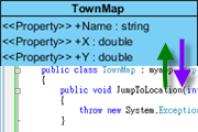 Generate C# source from UML class diagram in SDE for Visual Studio