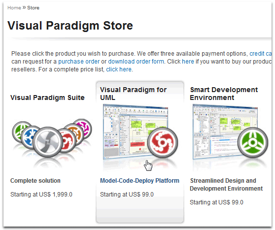 Select product.
